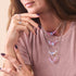 Rainbow Supernova | .925 Sterling Silver | Galaxy Glass Infinity Clasp Necklace